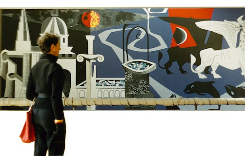 Bevan Court Mural by Peter Yates for Lubetkin 1954 edge