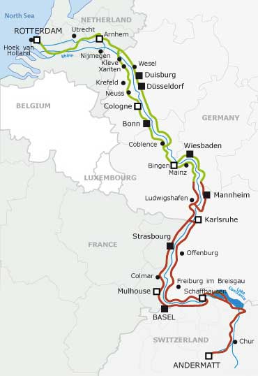Cycle Rhine Map 2